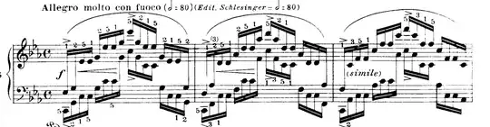 Chopin Etude in C Minor excerpt