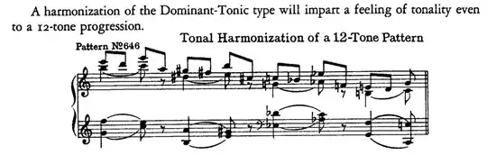 Tonal Harmonization of a 12-Tone Pattern from Thesaurus of Scales
