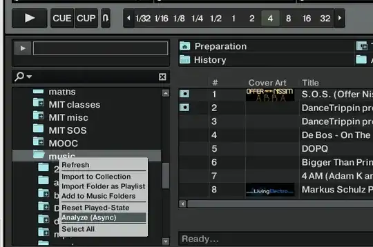 Picture of hand playing m. 20