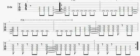 example of score with ties across a repeat barline