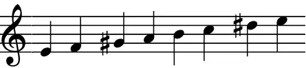 Major Phrygian scale