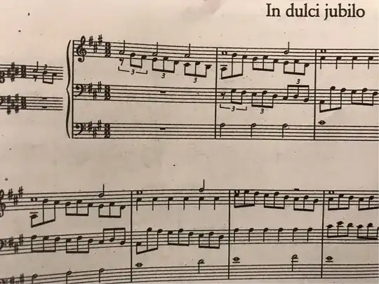 excerpt from Orgelbüchlein