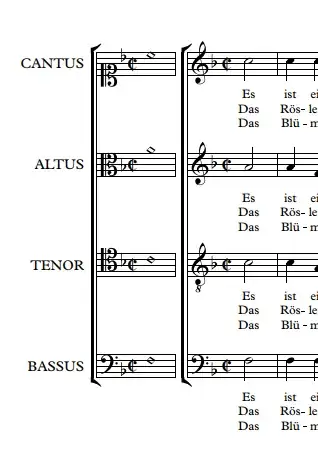 Measures before the start of the piece