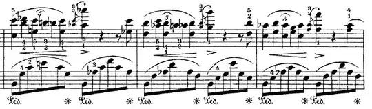 Chord represented by two adjacent note heads