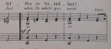 first few bars of score 1