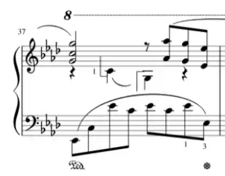 "Kiss the Rain" m. 37