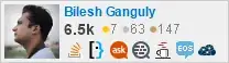 profile for Bilesh Ganguly on Stack Exchange, a network of free, community-driven Q&A sites