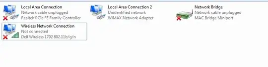 Cellular Settings Screen