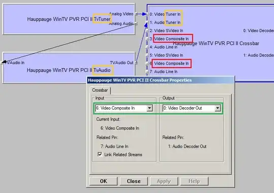 Screenshot of working GraphEdit composite-input graph