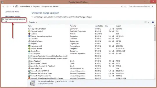 Where or Where is my Windows features?