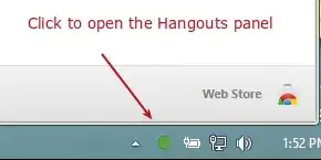 Hangouts Extension in the Windows Notification Area
