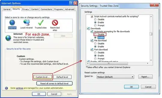 Disable automatic prompting for file download