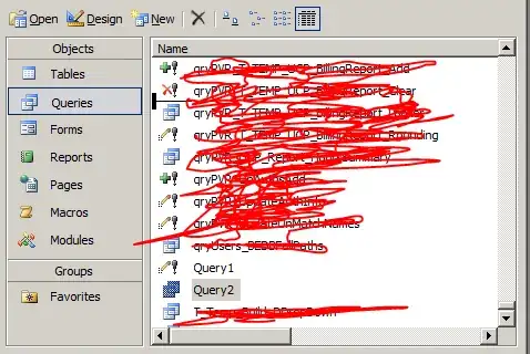 The side bar I was talking about with a query selected...and then you just press delete and it's gone!