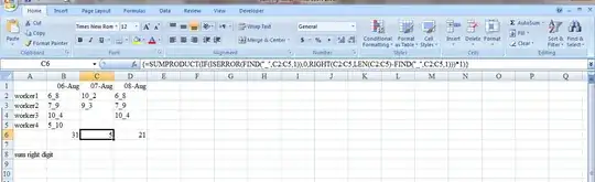 Column selection dialog