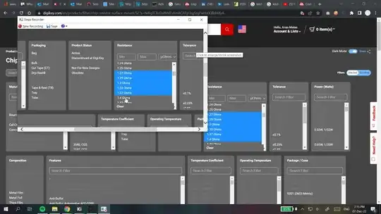 A screenshot shown in steps recorder overlaid over the webpage the screenshot is of