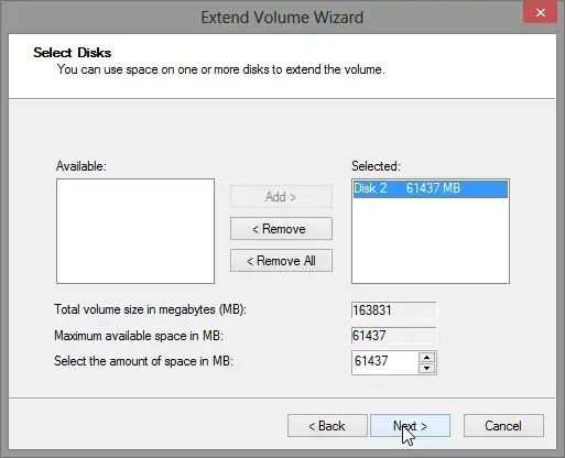 default settings can be seen on upper left side