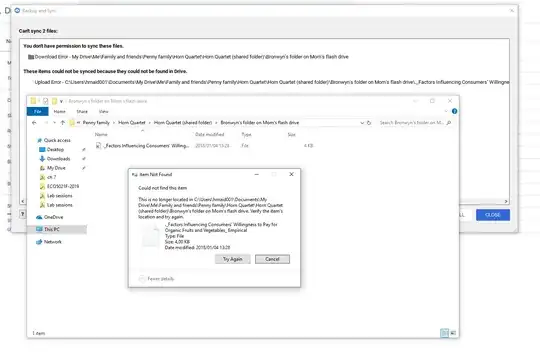 Error with deleting a file