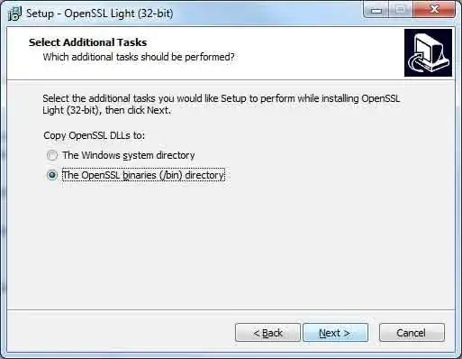 openssl install suggestion