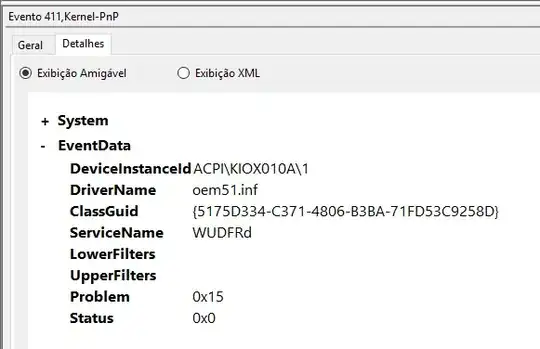 The device has an error