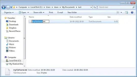 File name selected after pressing F2