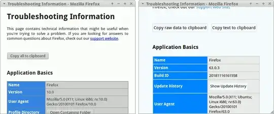 Firefox Legacy and Firefox Quantum with no bars