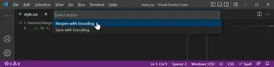 'Reopen with Encoding' changes how the file is decoded. 'Reopen with Encoding' changes how the file is decoded.