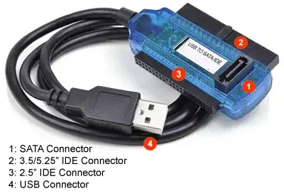 USB to IDE & SATA connector