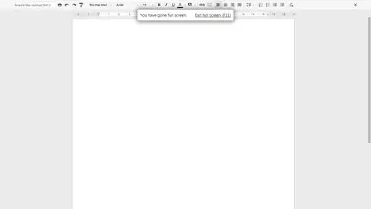 When hovering over the buttons in the upper-central part of the screen in full-screen mode when using Chrome, the 'Full Screen Alert/Info box' appears.