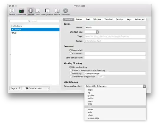 iTerm > Préférences > Profiles > Général > URL Schemes