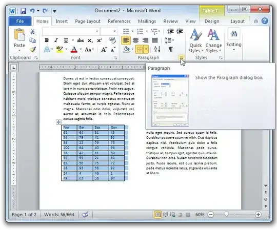 Select the expand arrow in the corner of the paragraph section