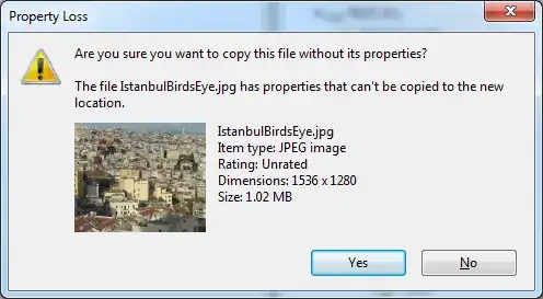screenshot of warning dialog