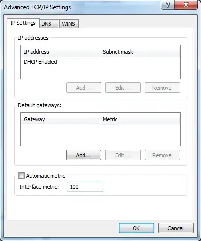 Advanced TCPIP Settings