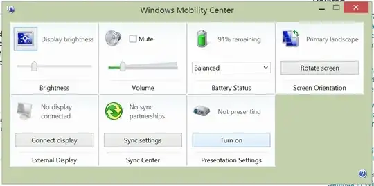 Turning presentation mode on