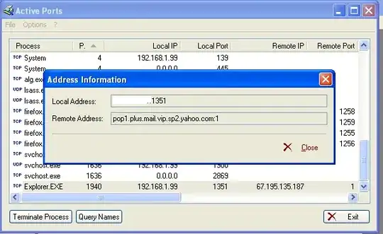 active ports explorer.exe talking to remote yahoo ip