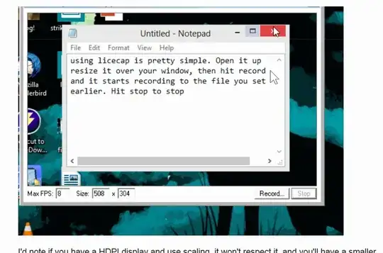 Animation showing result