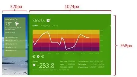 Snapped app resolution