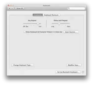 Screen shot of Lion's keyboard panel