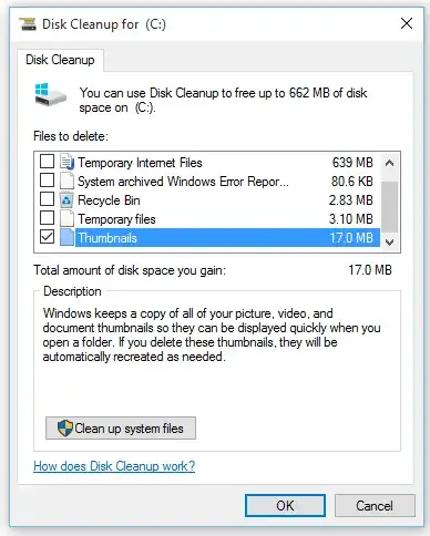 Disk Cleanup