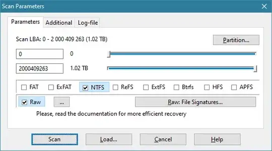 select file system the tool needs to detect