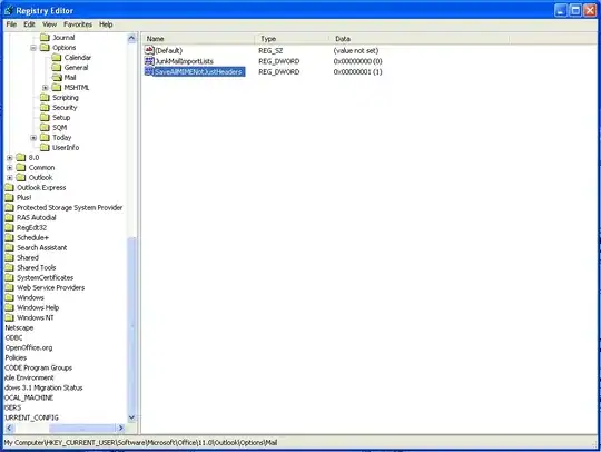 Screenshot of (recovered) RE