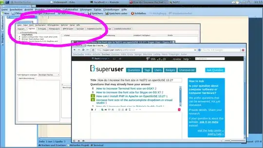 screenshot of YaST2 in comparison to other applications