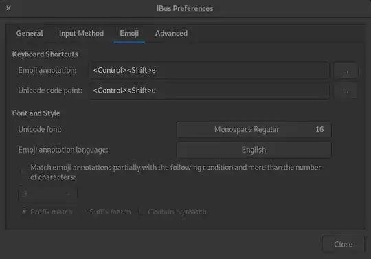 Ibus preferences window