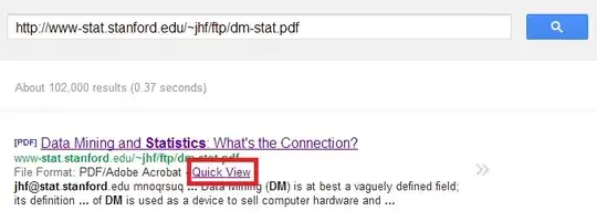 Google search results for URL includes Quick View link.