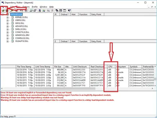 dependency walker screenshot