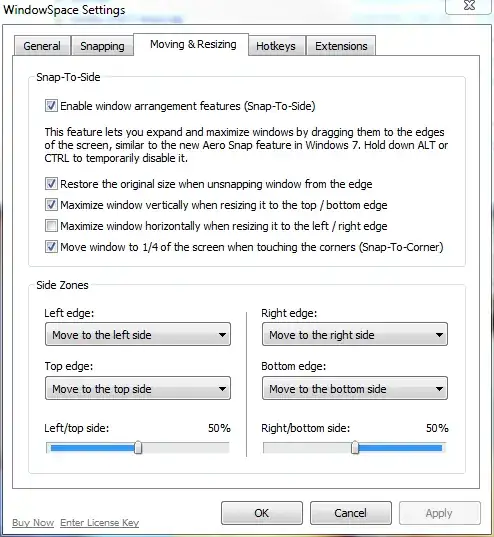 Graphs of the color spaces for CMYK, sRGB, and AppleRGB