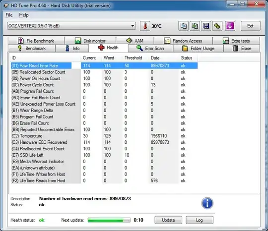 The error message - step 2