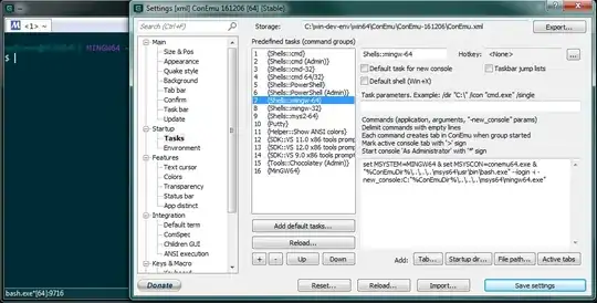 Working MSYS2 MinGW64 shell in ConEmu