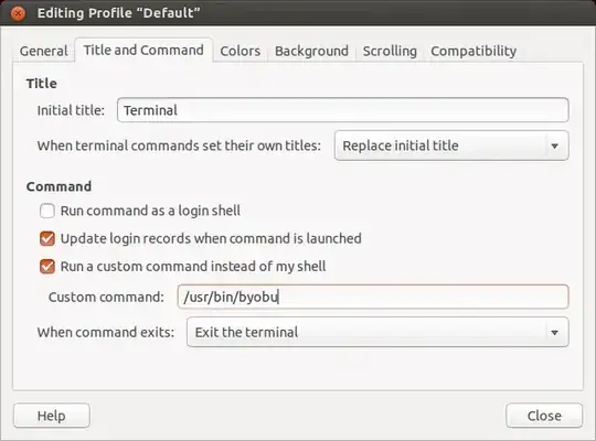 Gnome Terminal preferences