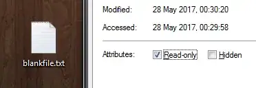 file properties, read-only