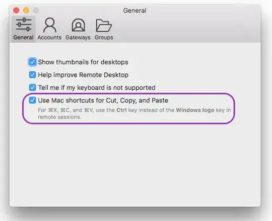 MS Remote Desktop Client (beta) Preferences General